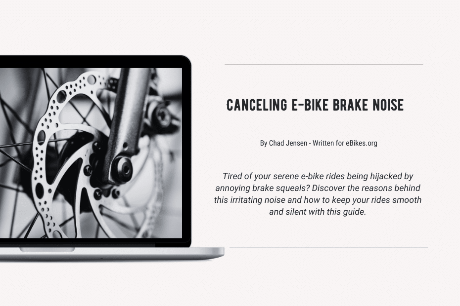 Canceling E-Bike Brake Noise