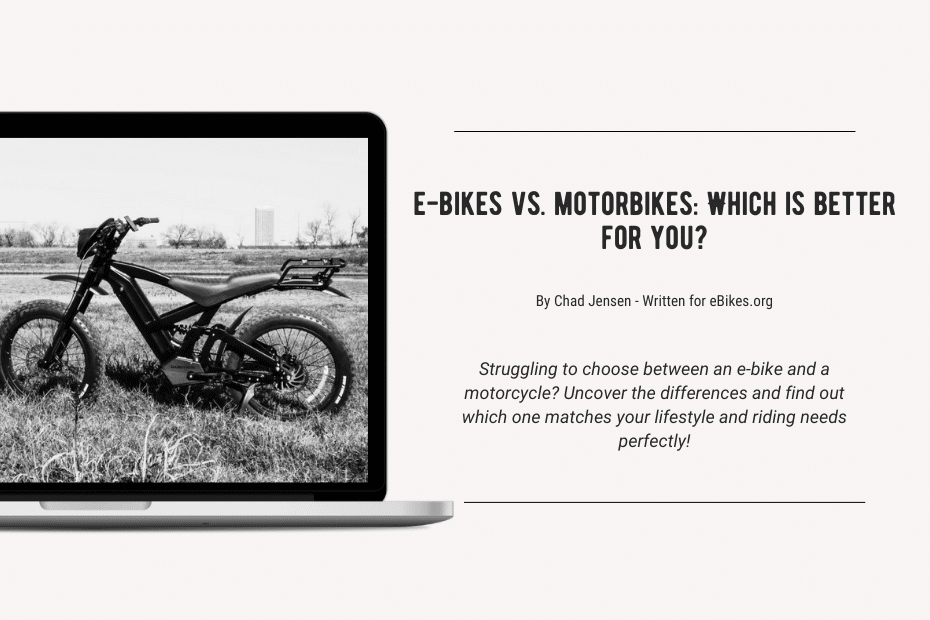 E-Bikes vs Motorbikes